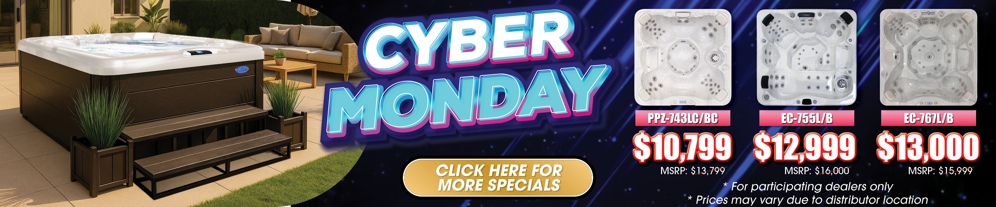 Calspas hot tub being used in a family setting - Camden