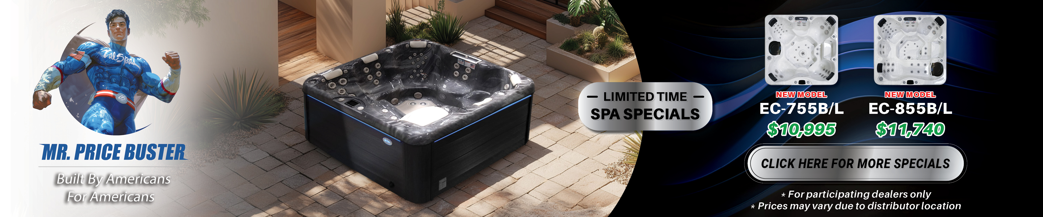 Calspas hot tub being used in a family setting - Camden